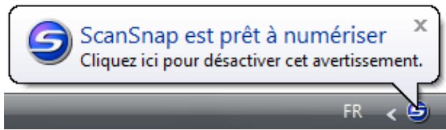 FUJITSU SCANSNAP S1100I - - lorsque le ScanSnap est allumé - 1