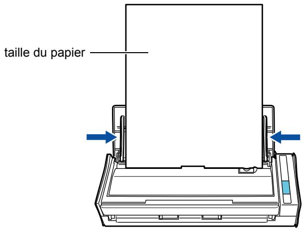 FUJITSU SCANSNAP S1300I,  SCANSNAP S1300I DELUXE - Veillez à ce que les guides latéraux épousent le bord des documents. - 1