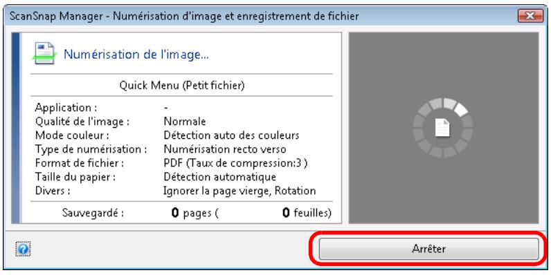 FUJITSU SCANSNAP S1300I,  SCANSNAP S1300I DELUXE - Interrompre la numérisation - 1