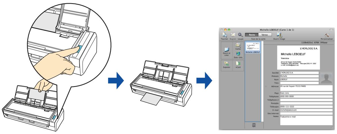 FUJITSU SCANSNAP S1300I,  SCANSNAP S1300I DELUXE - ■ Stocker des cartes de visite dans Cardiris - 1