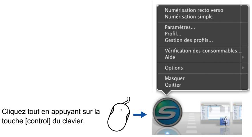 FUJITSU SCANSNAP S1300I,  SCANSNAP S1300I DELUXE - ■ Menu de ScanSnap Manager - 1