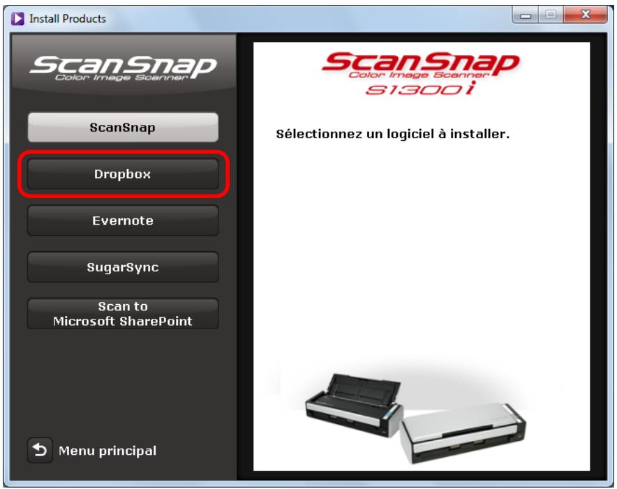 FUJITSU SCANSNAP S1300I,  SCANSNAP S1300I DELUXE - Cliquez sur le bouton Dropbox. - 1
