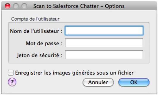 FUJITSU SCANSNAP S1300I,  SCANSNAP S1300I DELUXE - Modifie les paramètres de Scan to Salesforce Chatter. (Ou rendez-vous à l' étape 4.) - 2