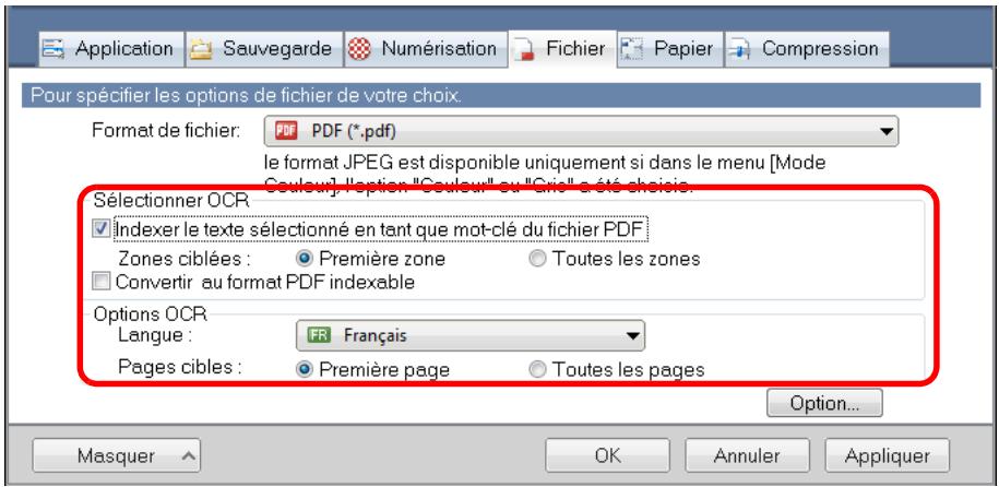 FUJITSU SCANSNAP S1300I,  SCANSNAP S1300I DELUXE - Cochez la case Indexer le texte sélectionné en tant que mot-clé du fichier PDF. - 1