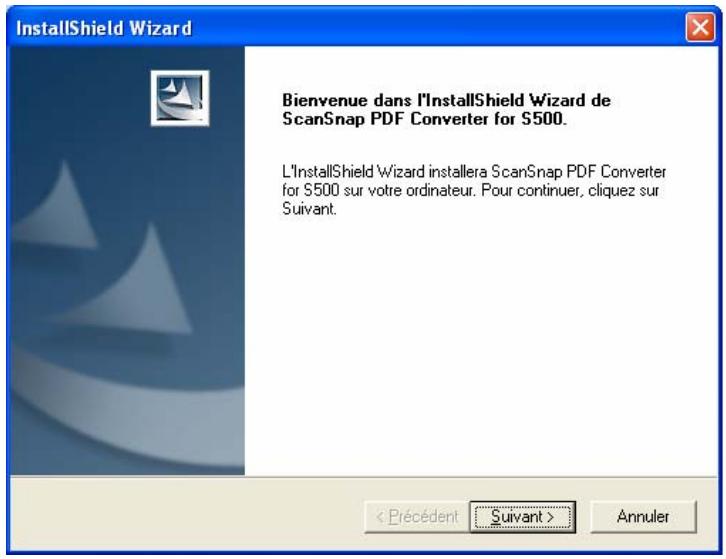 FUJITSU SCANSNAP S500 - Installation de PDF Converter - 1