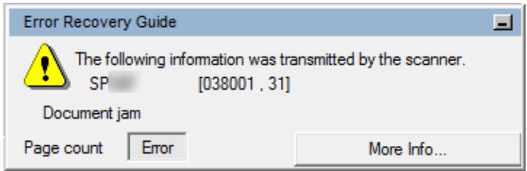 FUJITSU SP-1120 - Error Indications on Operator Panel - 2