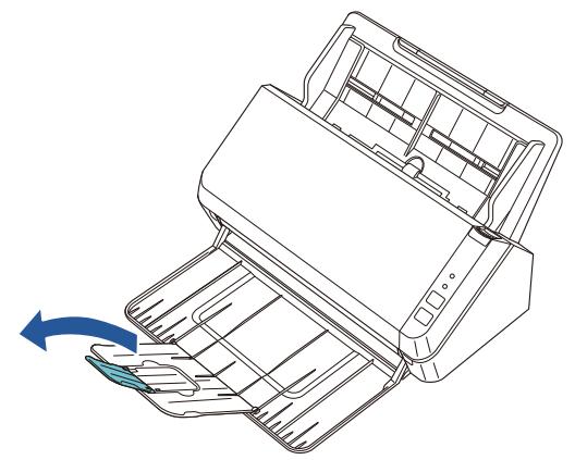 FUJITSU SP-1120 - Lift up the stacker extension 2 towards you. - 2