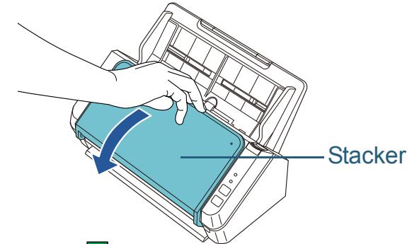 FUJITSU SP-1130 - Setting Up the Stacker - 1