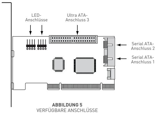 SEAGATE SATA300 PCI CARD - Anschlieben der Festplatte - 2