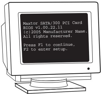 SEAGATE SATA300 PCI CARD - Check BIOS Message - 2