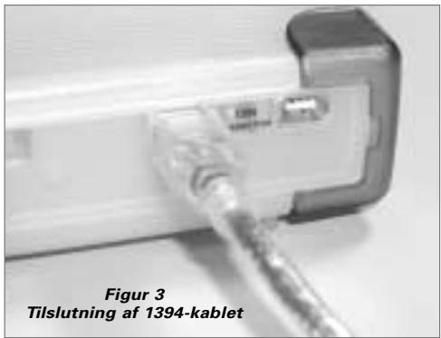 SEAGATE 1394 - Tilslutining af 1394-datakablet - 1