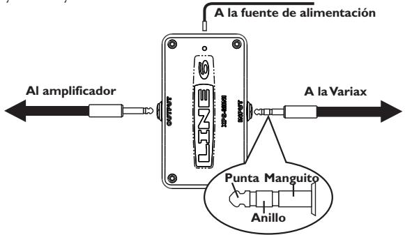 LINE 6 VARIAX ACOUSTIC 300 - Alimentación XPS - 1
