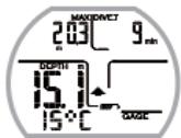 CRESSI SUB LEONARDO - Utilisation de l'ordinateur avec une mauvaise visibilite (im. 25) - 1