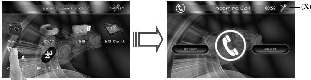 OXYGEN MP 403 - Menu de calibrage du lecteur multimédia (mode DVD, USB et SD) - 4