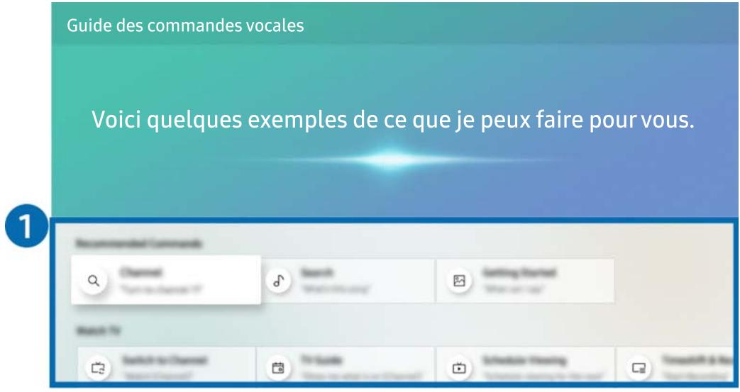 SAMSUNG UE40NU7125 - Présentation du Guide des commandes vocales - 1