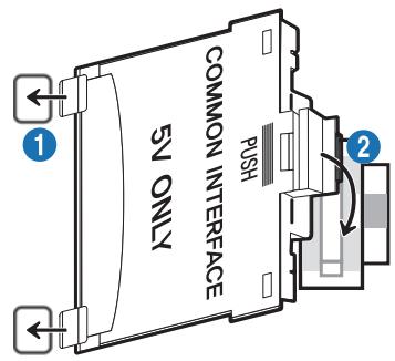 SAMSUNG UE40NU7125 - Connexion de la « carte CI ou CI+ » via la fente de l'COMMON INTERFACE avec l'adaptateur de CARTE CI - 1