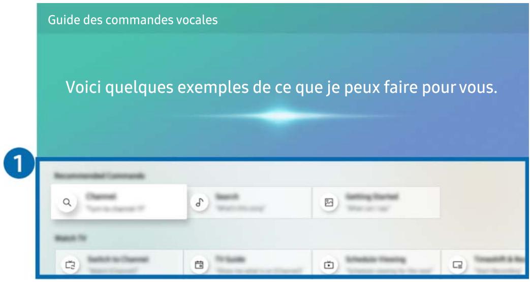 SAMSUNG UE40NU7125 - Découverte de Guide des commandes vocales - 1
