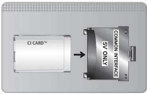 SAMSUNG UE40NU7125 - Connexion de la carte Cl ou Cl+ - 1