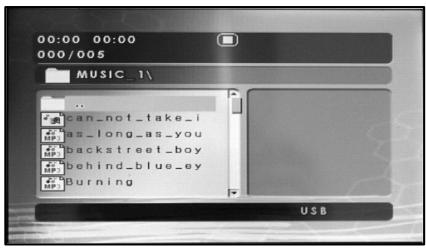 OXYGEN MP502 - Gestion du mode fichier/sous fichier (support MP3 uniquement) - 1