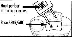 COBRA MT-500 - Branchement d'un microphone et hautparleur externes : - 1