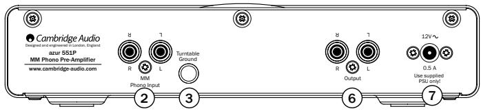 CAMBRIDGE AUDIO 651P - Commandes du panneau arrêté - 1