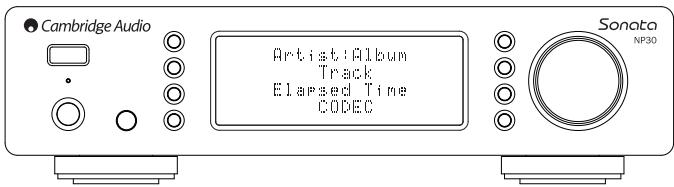 CAMBRIDGE AUDIO NP30 - L'écran « now playing » (lecture en cours) - 1