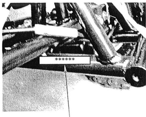 ADLY 50 RS SUPERSONIC - NUMERO D'IDENTIFICATION - 1