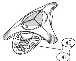 POLYCOM SOUNDSTATION 2 - Réglage du volume du haut-parleur - 1