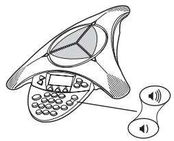 POLYCOM SOUNDSTATION2 WIRELESS (NE) - Réglage du volume du haut-parleur - 1
