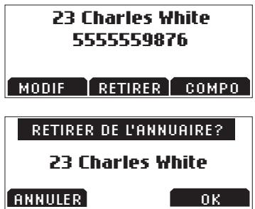 POLYCOM SOUNDSTATION2 WIRELESS (NE) - Supprimer une entrée - 2