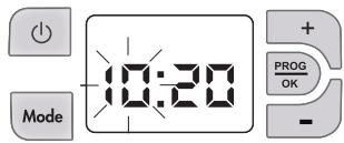 AIRELEC COLOMBE - A- Reglage de l'horloge : - 3