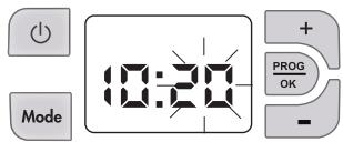 AIRELEC COLOMBE - A- Reglage de l'horloge : - 4