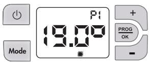 AIRELEC JOLINE - 7- MODE DE FONCTIONNEMENT « PROGRAMMATION PREDEFINIE » P1 ou P2 ou P3 ou P- : - 1