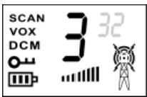 BRONDI PMR FX-100 TWIN - Selecting the channel and the CTCSS (Continuous Tone Coded Squelch System) code. - 1