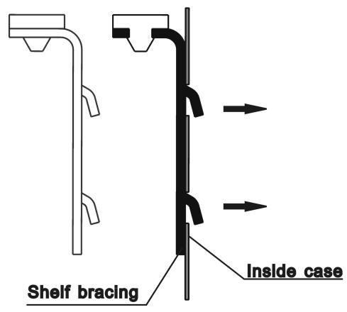 LA SOMMELIERE CTP300 - Installing the shelf bracing - 1