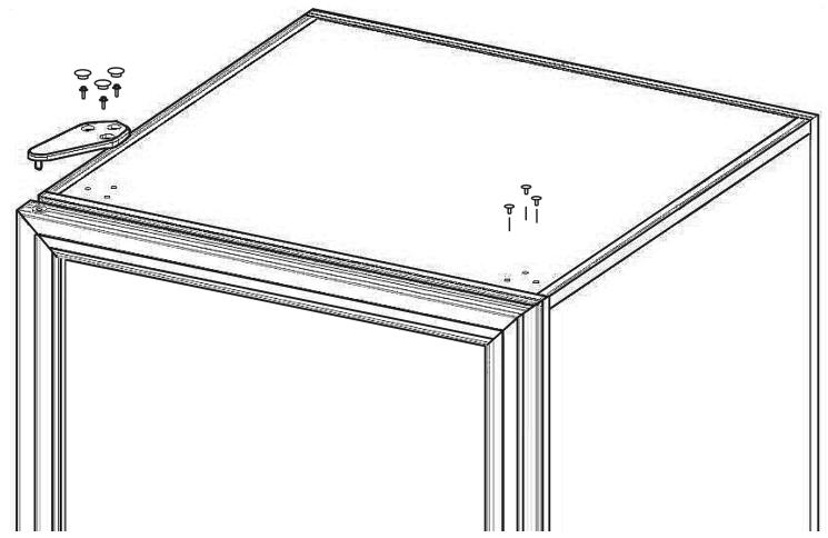 LA SOMMELIERE CTP300 - Alternative hanging of the door (excepted door with lock) - 7