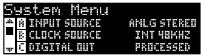 LEXICON MX300 - MENUS SYSTEM du MX300 - 2