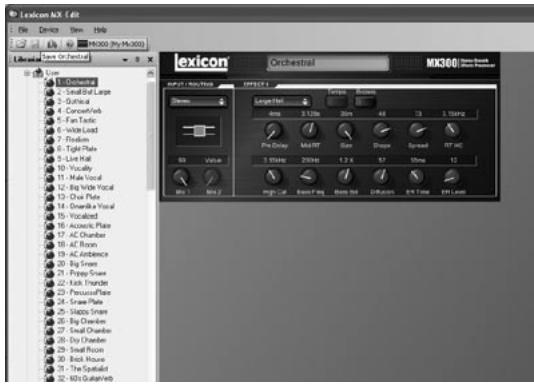LEXICON MX300 - Édition d'un programme - 1