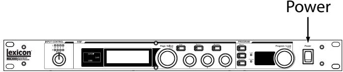 LEXICON MX300 - Mise sous tension - 1