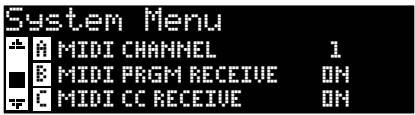 LEXICON MX300 - MENUS SYSTEM du MX300 - 4