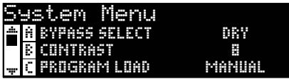 LEXICON MX300 - MENUS SYSTEM du MX300 - 1