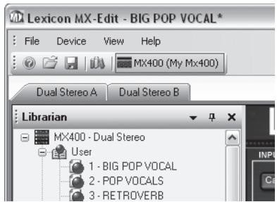 LEXICON MX400 - DEMARRAGE RAPIDE - 2