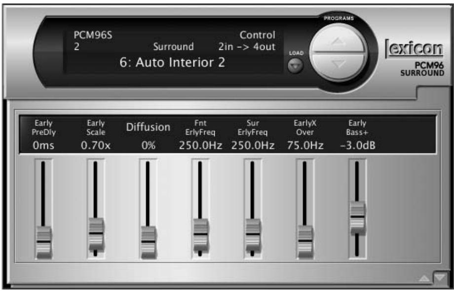 LEXICON PCM96 - Réglages de la fenêtrée du plug-in - 2