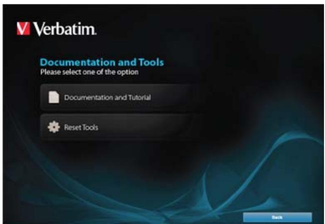 VERBATIM MEDIASHARE - Réinitialisation à partir du CD - 1