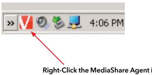 VERBATIM MEDIASHARE - Utilisation de l'agent mediashare - 1