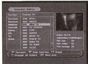 VISIONIC LIBRE ACCES - Organiser les chaînes - 1