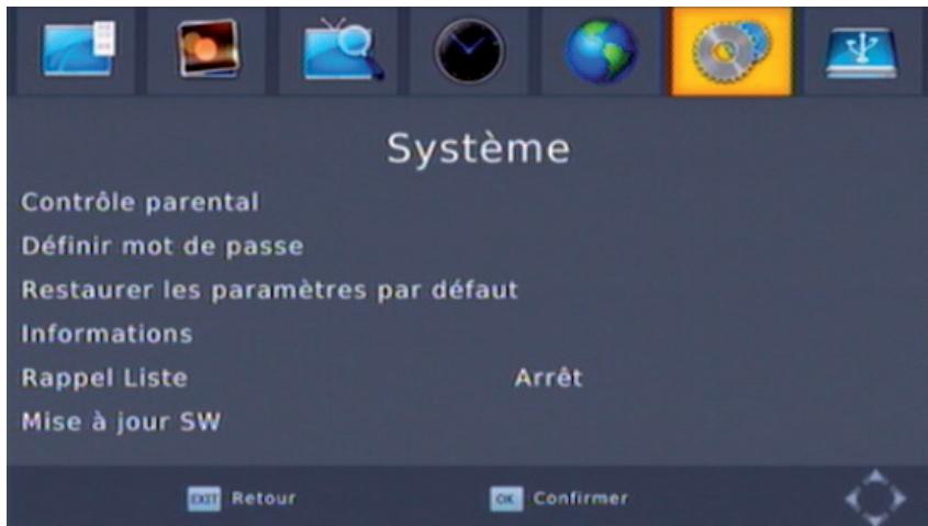 VISIONIC SLIM 6 HD - 5) RÉGLAGE SYSTÈME : - 1