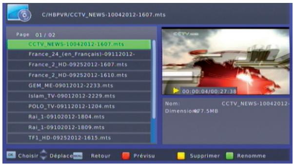 VISIONIC SLIM 6 HD - LECTURE DES ENREGISTREMENTS - 1