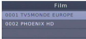 VISIONIC SLIM 6 HD - LISTES DE CHÂINES FAVORITES - 1