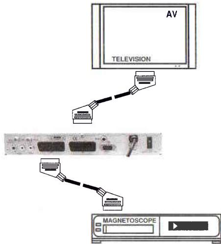 VISIONIC TITAN 3 - Raccordement à votre magnétoscope : - 1